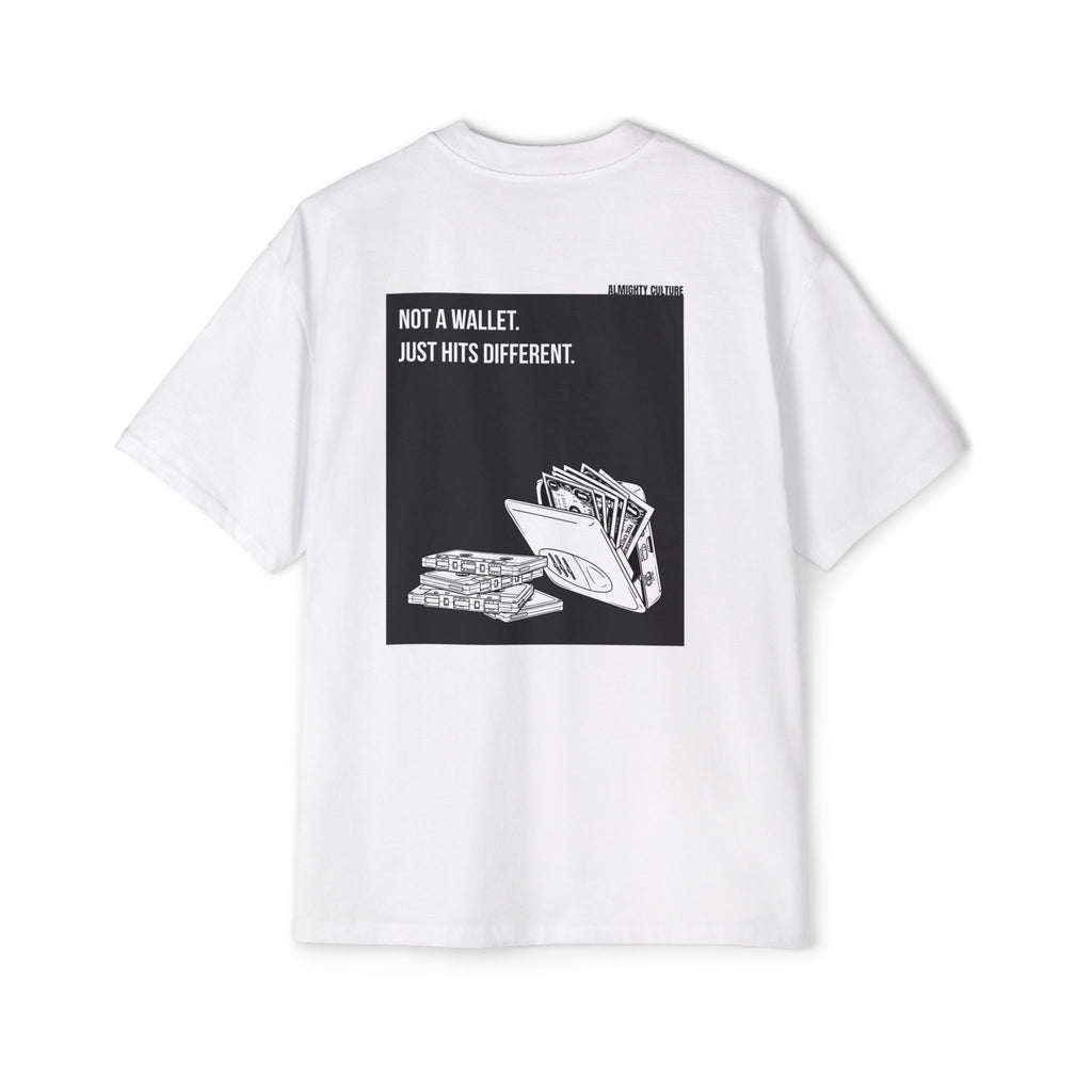 "Not a wallet. Just hits different" Oversized T-Shirts