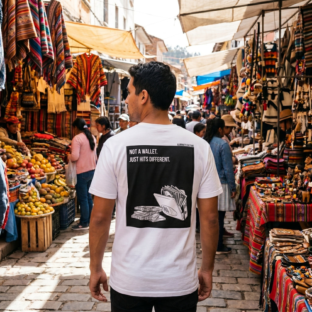“Not a Wallet. Just Hits Different.” Regular Fit T-Shirts