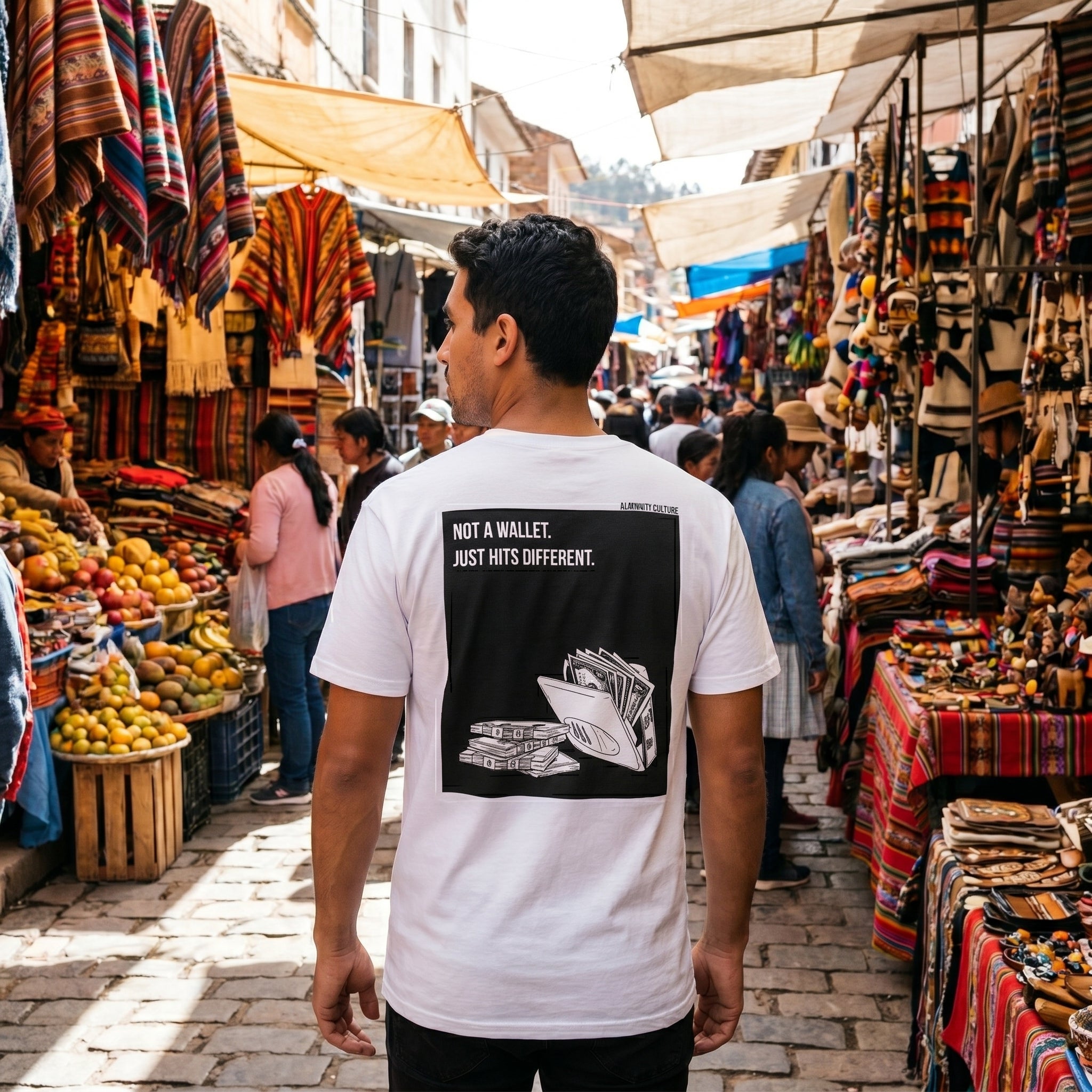 “Not a Wallet. Just Hits Different.” Regular Fit T-Shirts
